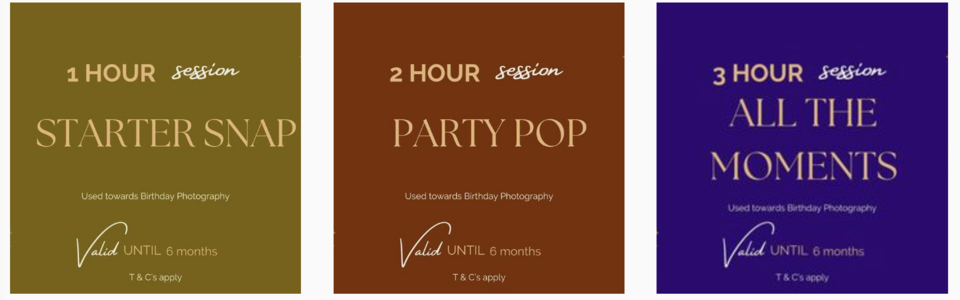 Auckland Birthday Photography Gift Vouchers: Capture Unforgettable Moments